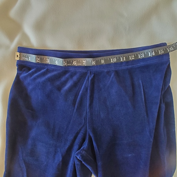 Karen Scott Sport Pants - Navy Velour - Picture 4 of 4